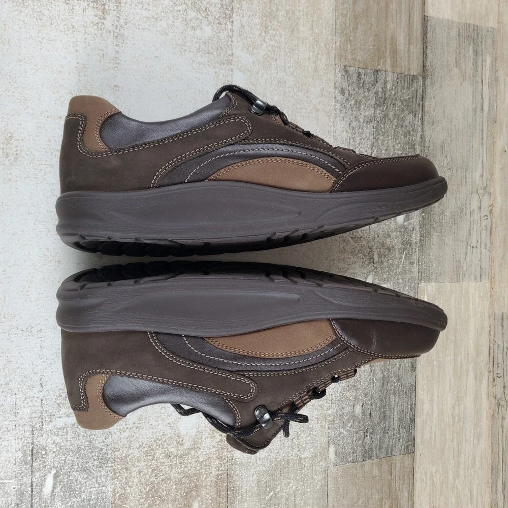 Waldlaufer Dynamic Womens Walking Shoes Sz 7 (UK 5) Brown Leather Lace-Up